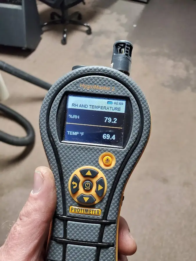 Moisture meter humidity assessment for Fire & Smoke Damage Restoration in Winslow